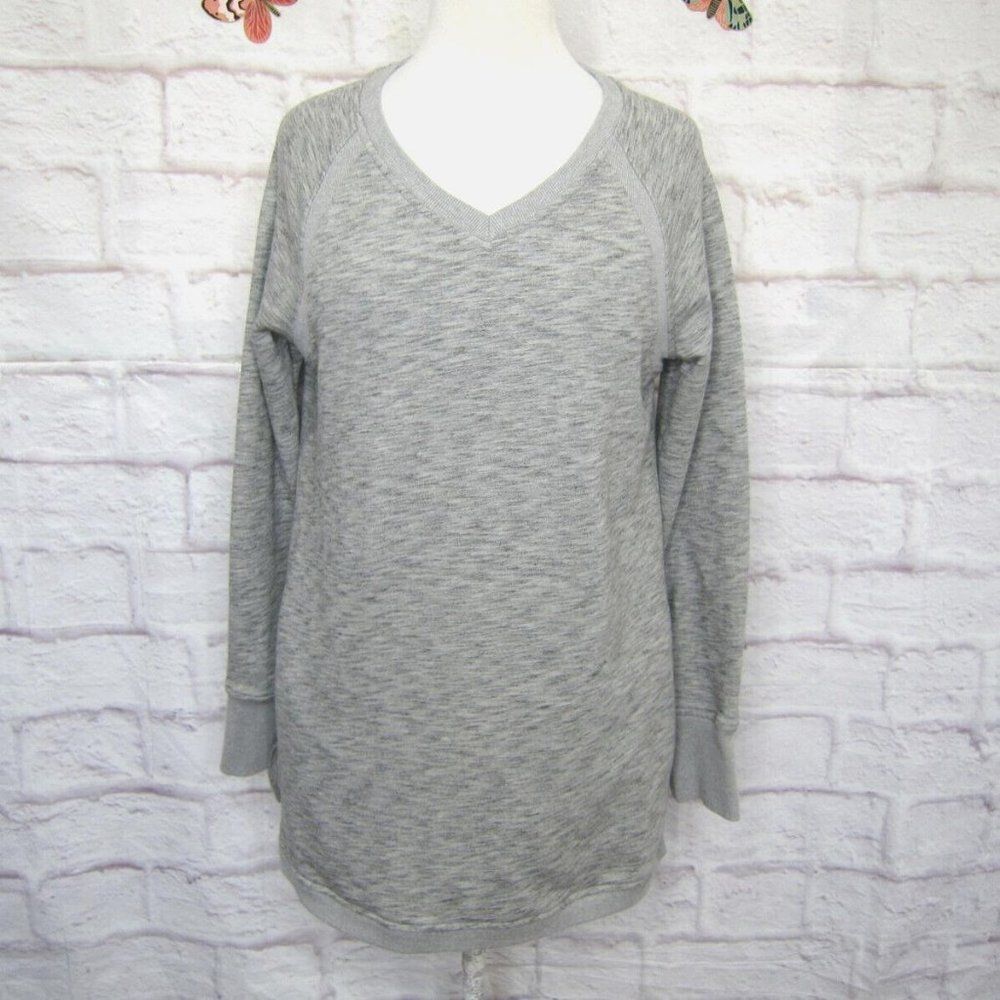 Duluth Trading Women's size M Gray Ooh-La-Loop French Terry Tunic Sweatshirt